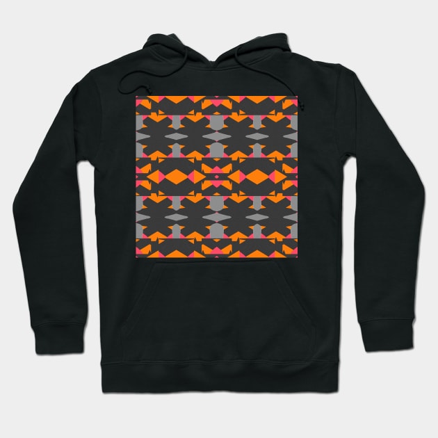 Color Tribal Pattern Hoodie by MichelMM